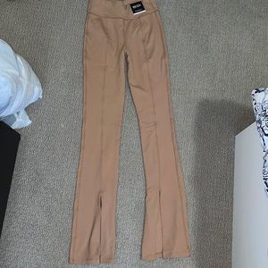 COTTON ON- high waisted yoga pants with slit. SMALL, never worn.